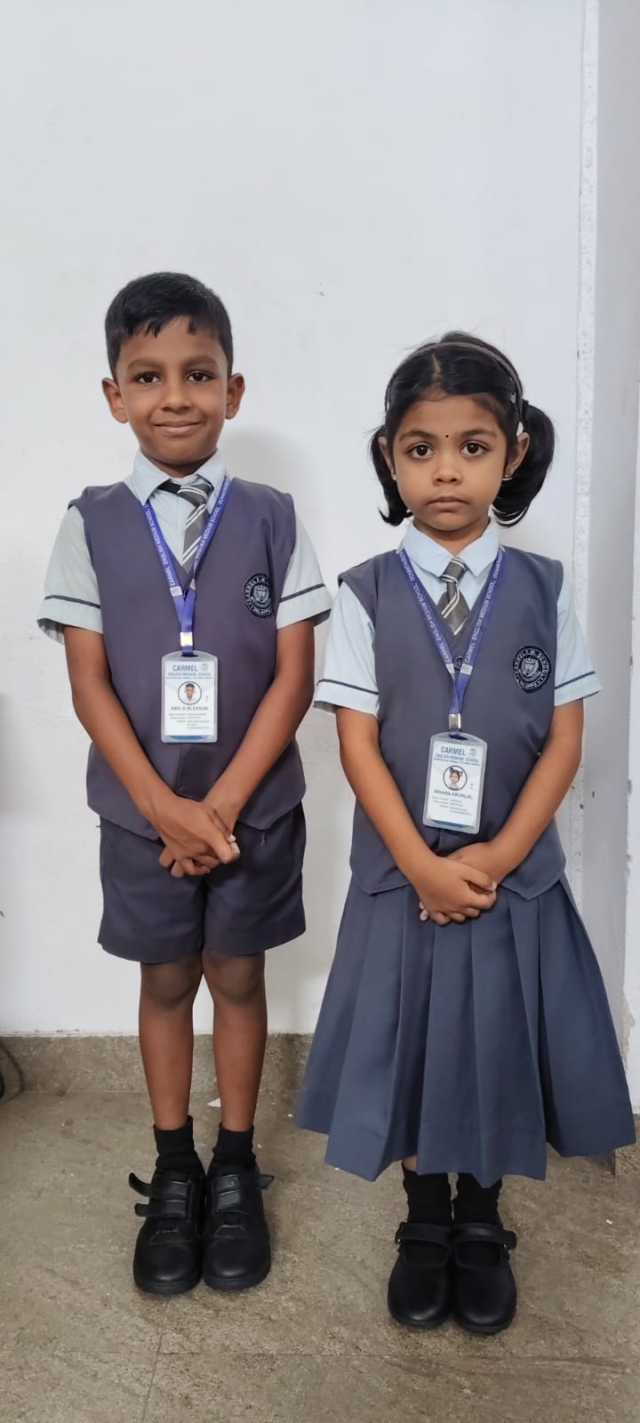 Uniform pattern for Grades IV - X Boys and VI - X Girls